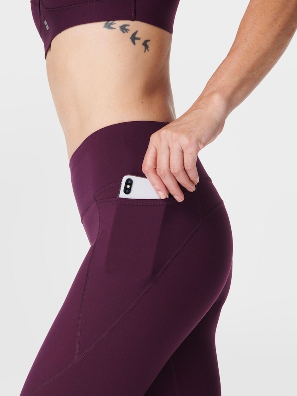 Sweaty Betty Purple Power 7/8 Workout Leggings